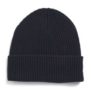 NEW TESMA Made In Italy Recycled Cashmere And Wool Blend Ribbed Beanie 1025 2m1